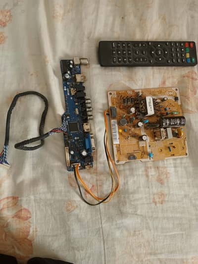 universal board T. R 67.03 with power supply and remote