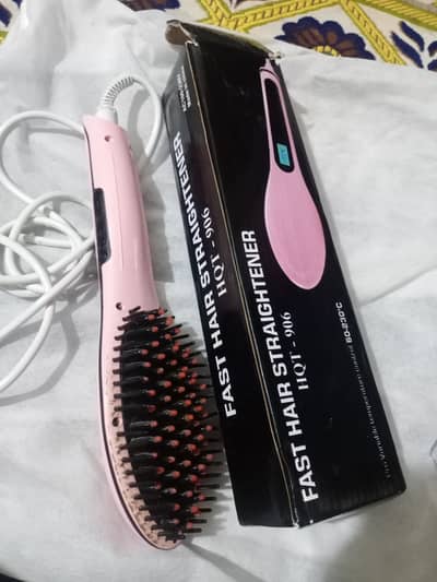 Fast Brush Hair Straightner