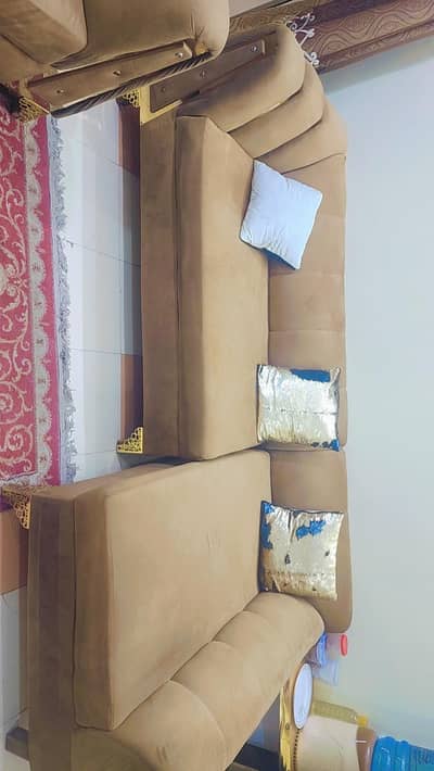 L shaped 4 seater + 3 seater sofa set