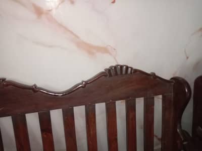 5 seater wooden sofa