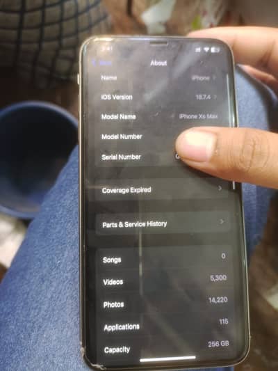 I phone Xs max 256 Dual sim pta Proved