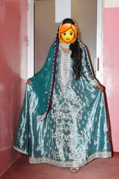 Heavy embroided designer dress