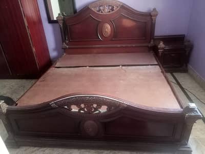 double king size bed heavy material