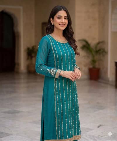 3pcs ladies suit.    hania amir collection