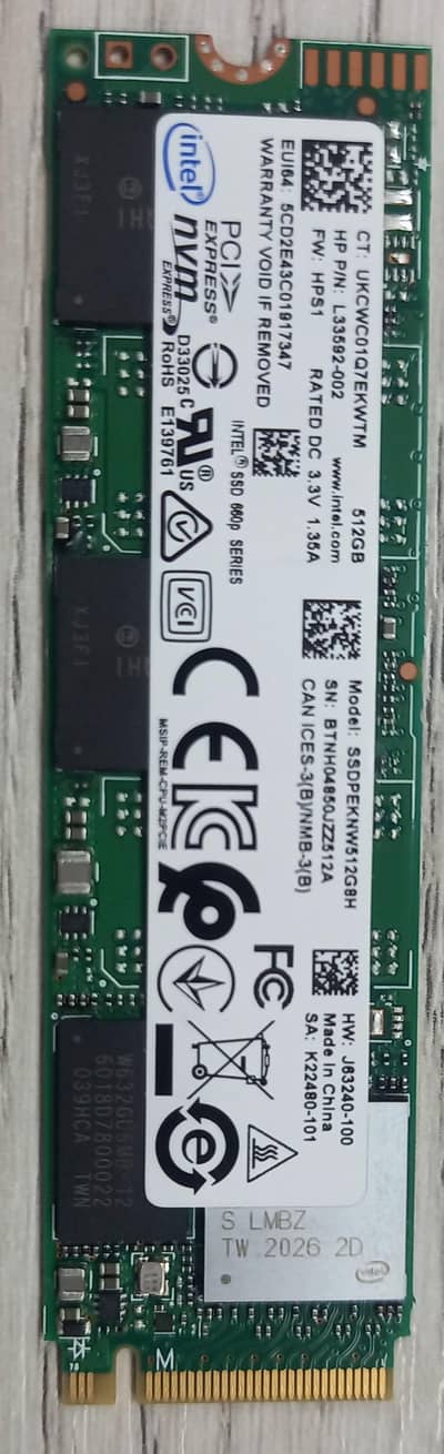 SSD 512 GB Intel Company