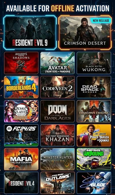 OFFLINE GAMES ACTIVATION