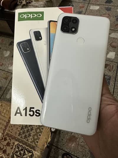 OPPO A15S complete box lush condition (8/256) gb
