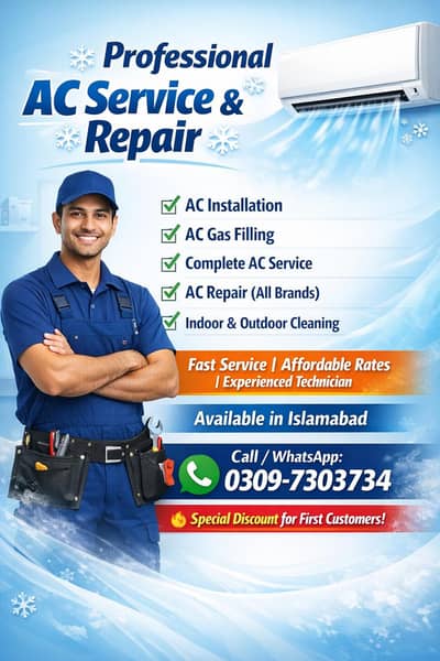  AC Installation & Service – Islamabad 