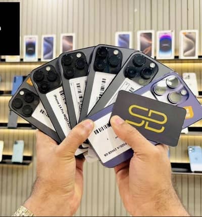 iPhone 14 Pro + iPhone 13 Pro 256GB PTA.                15 16 17