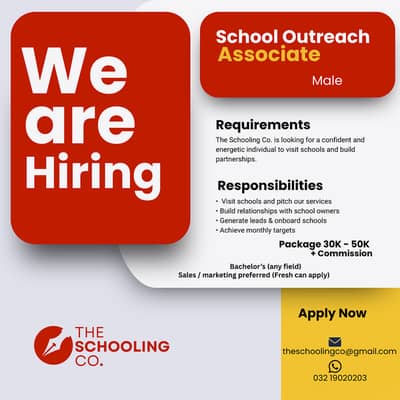 School Outreach Associate (Male) || School Visiting Officer (Jobs)