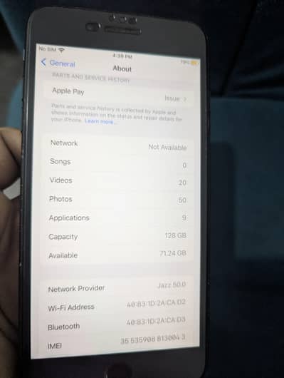 I phone 7 plus 128 gb non pta