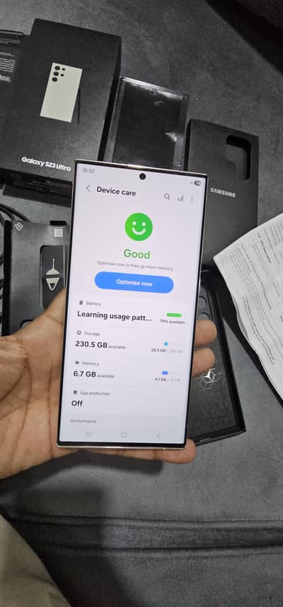 samsung s23 ultra compleet box 12 GB 256 GB