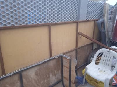 2 Fibreglass shade angle iron shades