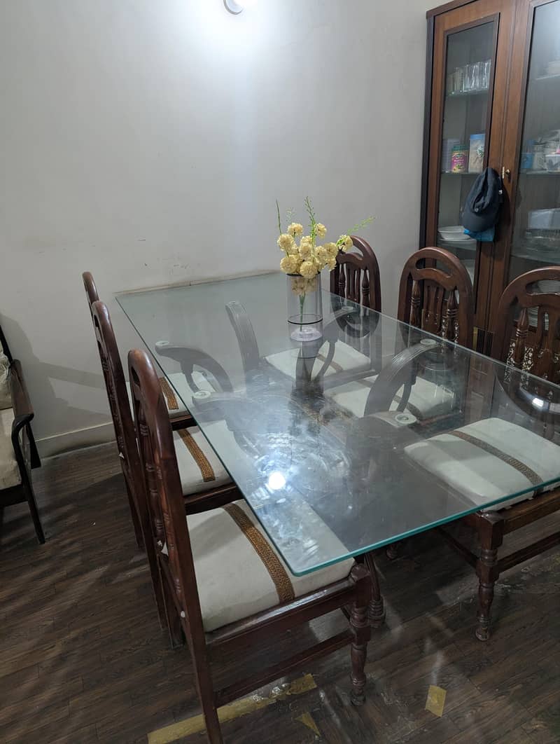 Dining table with 6 chairs 1