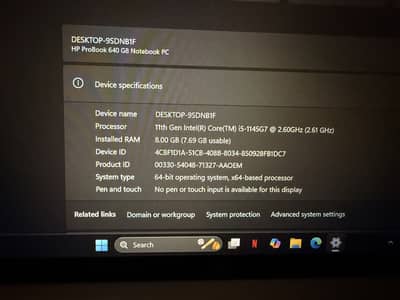 Hp probook 640 G8 notebook core i5 11th gen
