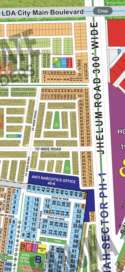 On 75 Feet Road Direct Acess From Jehlum 300 Feet Road Direct Acess From Ring Road