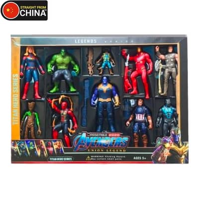 Imported Action Figures from Deadpool , Venom , Spiderman , Godzilla