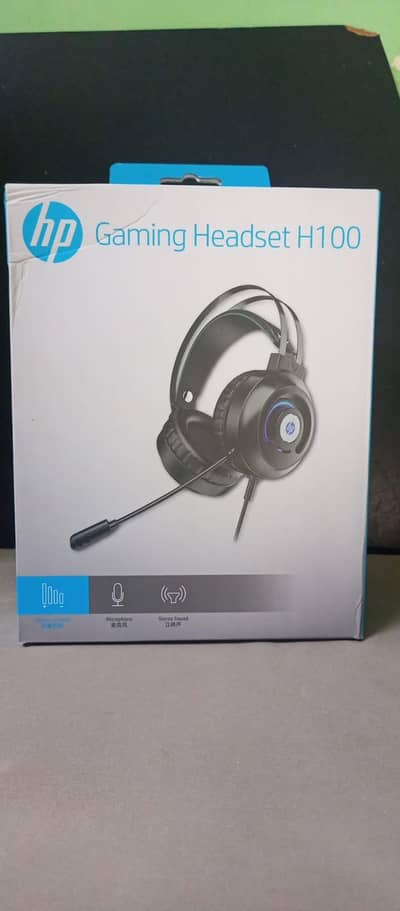 HP H100 Wired Gaming Headphones with Noise-Cancelling Mic