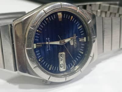 Seiko 5 automatic watch for men 7s26 Blue dial