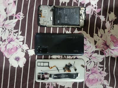 Redmi note 10 parts panel battery speakers etc.