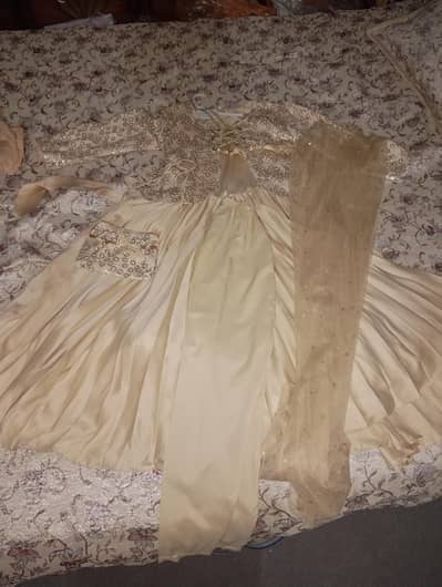 golden colour maxi for girls