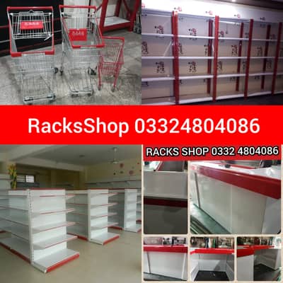 Shopping trolleys/ Baskets/ Wall racks/ Cash Counters/ Pallets/ POS