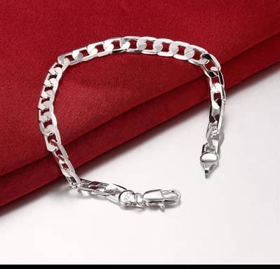 Silver Cuban Link Bracelet AV at WHOLESALTE RATE