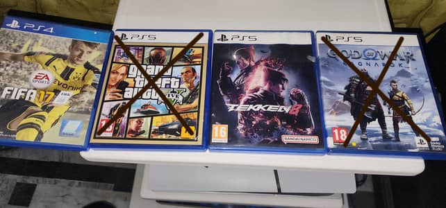 Ps5 Takken 8 and fifa cd