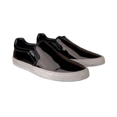 Zara Man Patent Leather Sneakers for Men