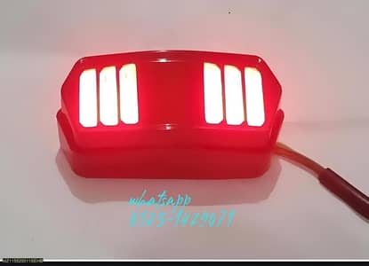 *Product Name*: Universal Matte Red Motorbike Tail Light DRL