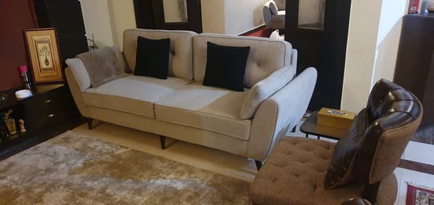 Sofa Set Boucle Fabric, Extra soft - 7 Seater