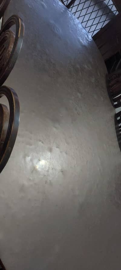 8 seater vintage dining table