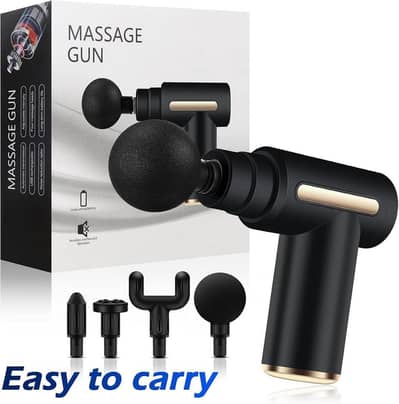 Massager Gun – Black ABS Plastic (Daily Essentials)
