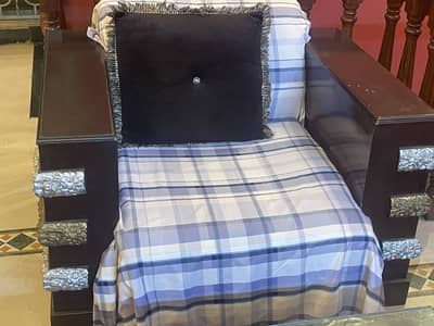 6 seater sofa set with 3 table set