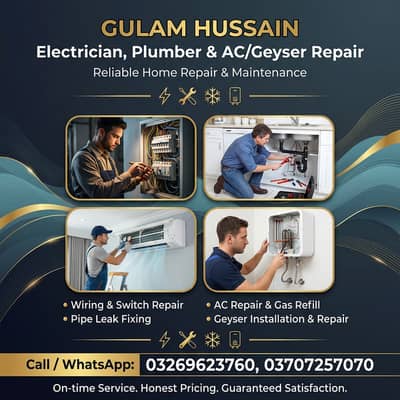 Electrician and Plumber Services in Lahore / Plumbing / Electrician