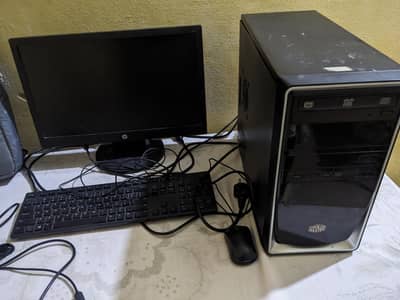Inter core i5 6600k gaming pc with led hp monitor, keyboard & mouse