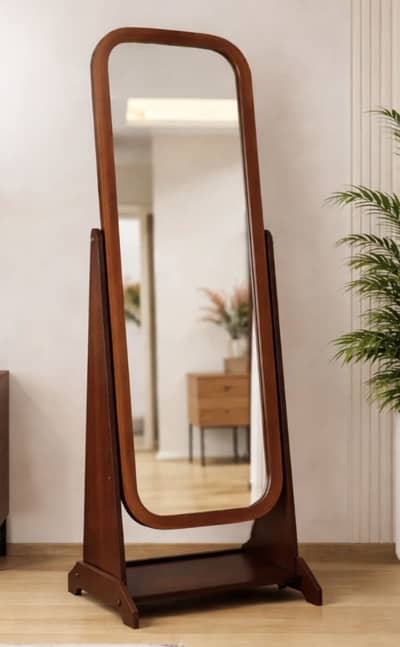 Full length wooden mirror