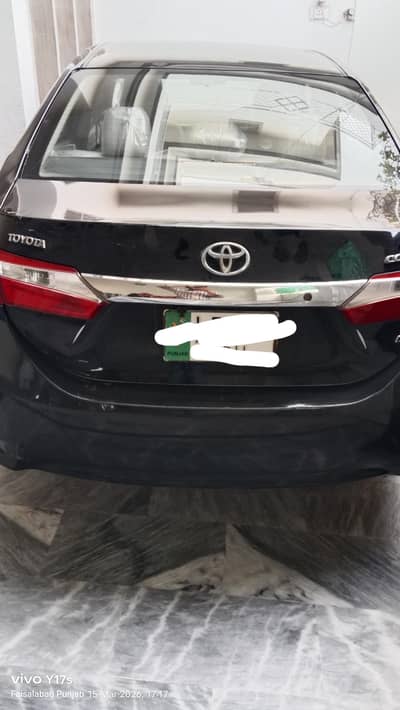 Corolla XLi Black Colour 2016