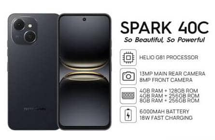 Tecno spark 40c  box pack/seal pack