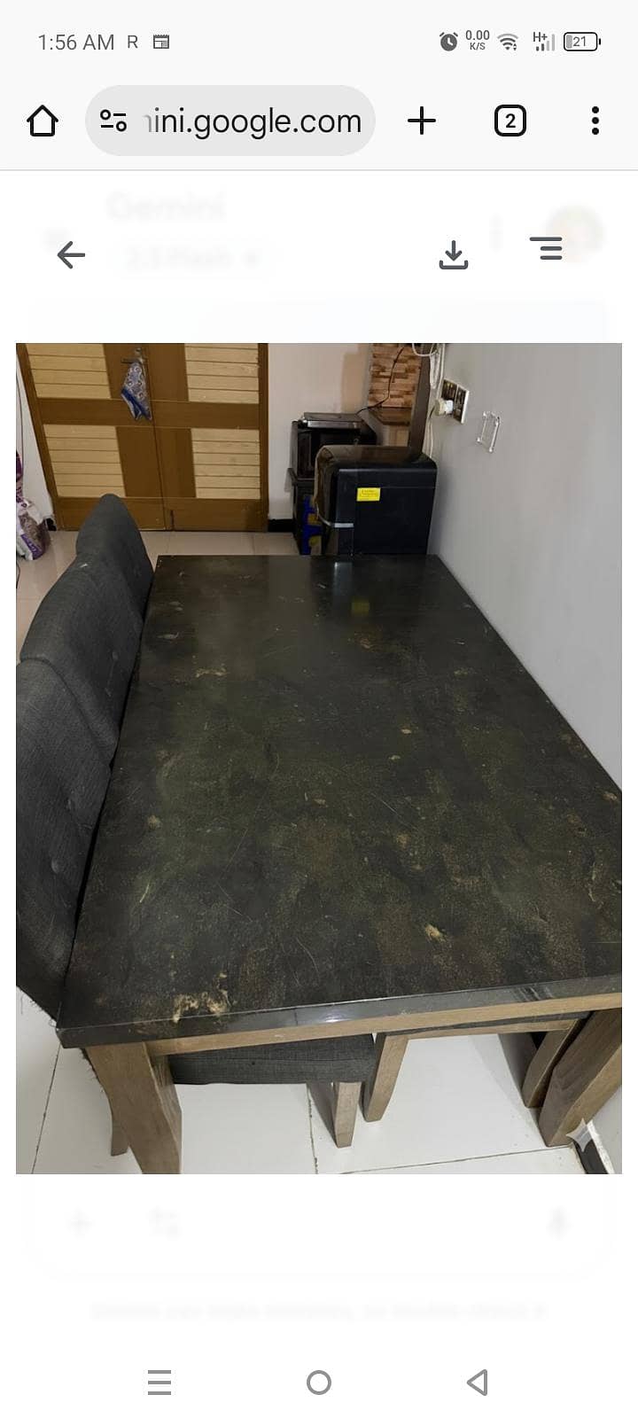 Dining table without chairs 0