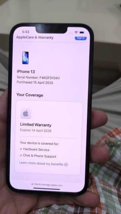 Iphone 13 Factory Unlock Non PTA 4 month sim time