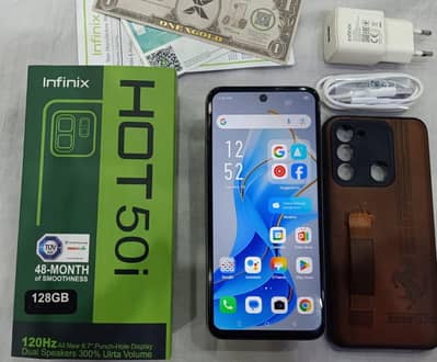 infinix Hot 50i,*12/128GB*2Month WaRnty,"Ladys UsE,Lussshh 10/9.5,*