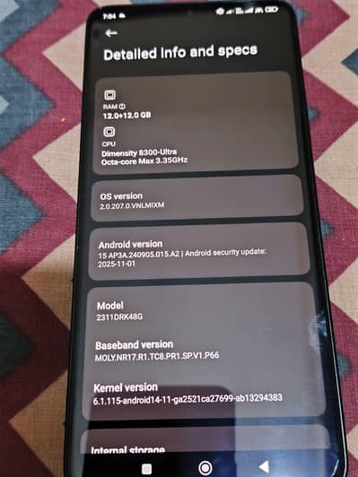 poco x6 pro 5G 12/512 GB   pta approved