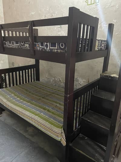 Double bed with mattress