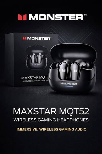  Monster Maxstar MQT52 Wireless Earbuds