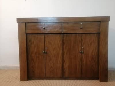 Console and Wooden Almirah