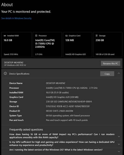 HP EliteBook G2 x360