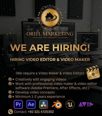 We are Hiring Video Maker / Video Editor