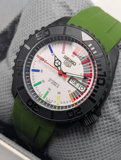 Modified Seiko Speed Racer Automatic Japanes Men's Wrist Watch
