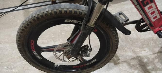 Sports bicycle with aloy rims